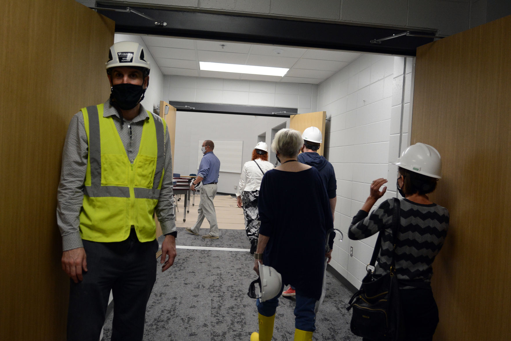 Baraboo school construction tour May 3, 2021